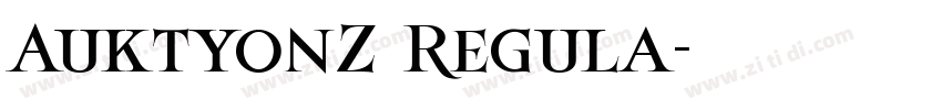 AuktyonZ Regula字体转换